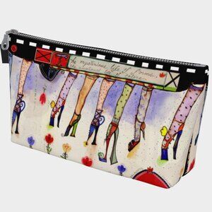 Shoe clothesline makeup/travel/accessories bag
